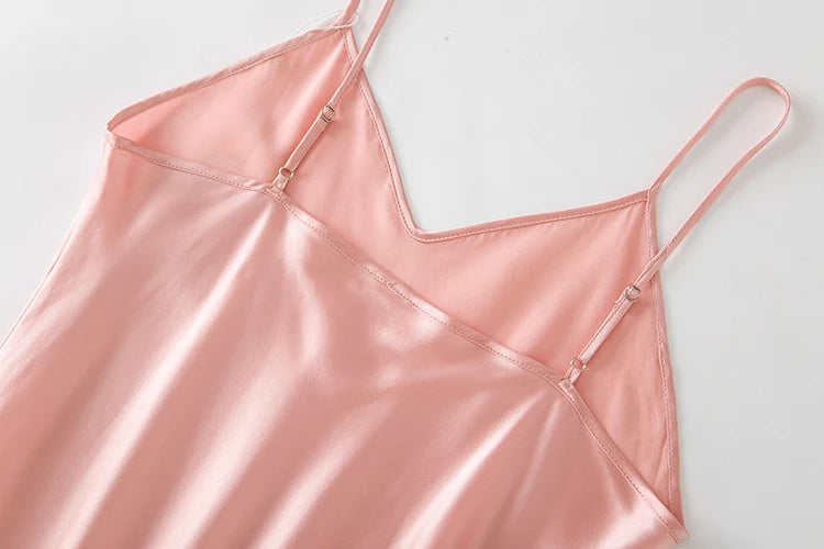 100% Natural Silk Slip Noisette Nightgown Women