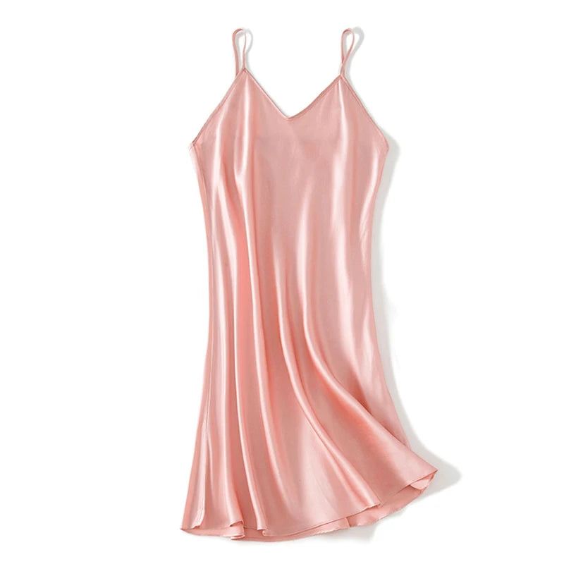 100% Natural Silk Slip Noisette Nightgown Women