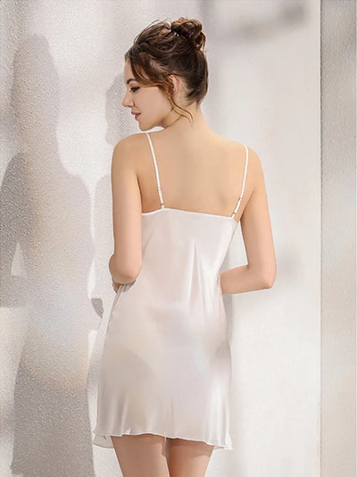 100% Natural Silk Slip Noisette Nightgown Women