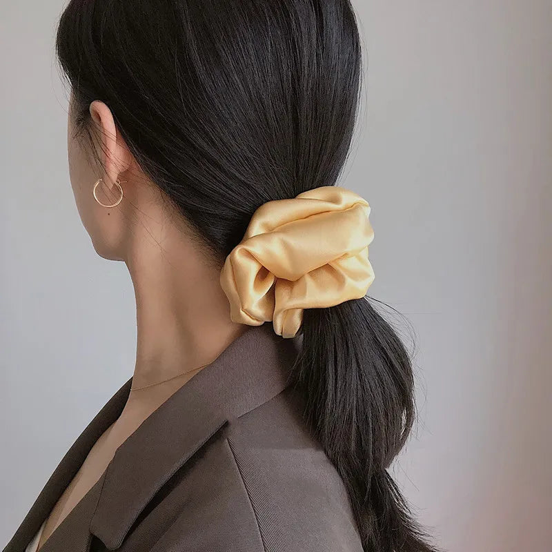 100% Mulberry 30MM Silk Most Luxurious Hair Scrunchies- Over-Sized 6CM