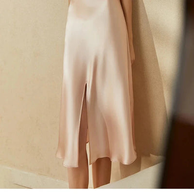 19MM Elegant Mulberry Silk V-Neck Nightdress